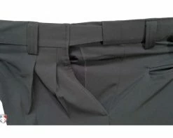 Smitty Umpire Smitty Performance Poly Spandex Charcoal Grey Umpire Base Pants With Expander Waistband -UMPLIFE Shop Poly Spandex Expander Waistband Stretched 2