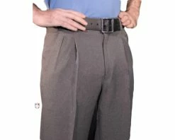 Smitty Umpire Smitty Heather Grey Combo Umpire Pants With Expander Waistband