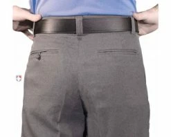 Smitty Umpire Smitty Heather Grey Umpire Base Pants With Expander Waistband -UMPLIFE Shop S11X attempt 2 Smitty Heather Grey Base Pants back