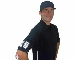 Smitty Umpire Smitty Vertical Stripe Umpire Shirt - Black -UMPLIFE Shop S310 BK with N3 SUB WBW 1