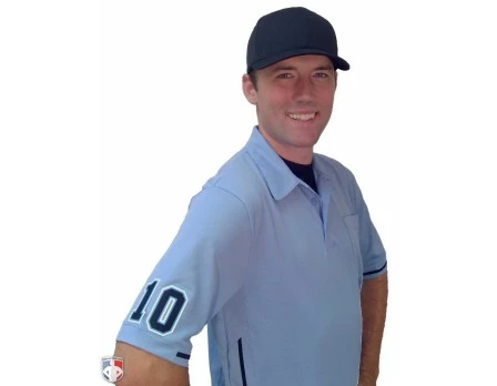 Smitty Umpire Smitty Vertical Stripe Umpire Shirt - Polo Blue 9 Smitty Umpire Smitty Vertical Stripe Umpire Shirt - Polo Blue - Image 9
