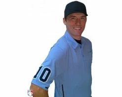 Smitty Umpire Smitty Vertical Stripe Umpire Shirt - Polo Blue 16 Smitty Umpire Smitty Vertical Stripe Umpire Shirt - Polo Blue -UMPLIFE Shop S310 PB with N4 SUB BPBW 2