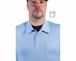 Smitty Umpire Smitty Vertical Stripe Umpire Shirt - Polo Blue 14 Smitty Umpire Smitty Vertical Stripe Umpire Shirt - Polo Blue -UMPLIFE Shop S310 PB Collar
