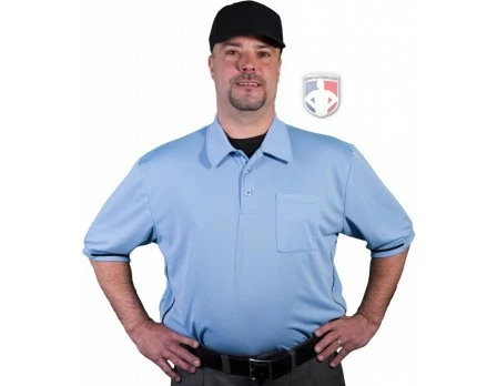 Smitty Umpire Smitty Vertical Stripe Umpire Shirt - Polo Blue 1 Smitty Umpire Smitty Vertical Stripe Umpire Shirt - Polo Blue