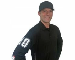 Smitty Umpire Smitty Long Sleeve Vertical Stripe Umpire Shirt -UMPLIFE Shop S311 BK with N4 SUB WBW