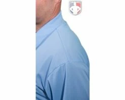 Smitty Umpire Smitty Long Sleeve Vertical Stripe Umpire Shirt -UMPLIFE Shop S311 PB Shouldercrop