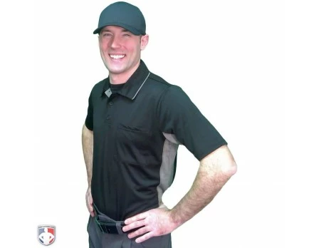 Smitty Umpire Smitty V2 Major League Replica Umpire Shirt - Black With Charcoal Grey 2 Smitty Umpire Smitty V2 Major League Replica Umpire Shirt - Black With Charcoal Grey - Image 2