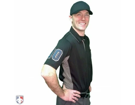 Smitty Umpire Smitty V2 Major League Replica Umpire Shirt - Black With Charcoal Grey 6 Smitty Umpire Smitty V2 Major League Replica Umpire Shirt - Black With Charcoal Grey - Image 6