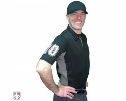 Smitty Umpire Smitty V2 Major League Replica Umpire Shirt - Black With Charcoal Grey 13 Smitty Umpire Smitty V2 Major League Replica Umpire Shirt - Black With Charcoal Grey -UMPLIFE Shop S314 BK with N4 SUB WBW