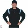 Smitty Umpire Smitty Traditional Half-Zip Umpire Jacket - Black And Powder Blue