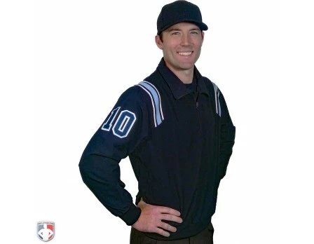 Smitty Umpire Smitty Traditional Half-Zip Umpire Jacket - Navy And Powder Blue 3 Smitty Umpire Smitty Traditional Half-Zip Umpire Jacket - Navy And Powder Blue - Image 3