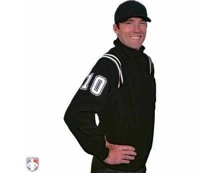 Smitty Umpire Smitty Major League Style Fleece Lined Umpire Jacket - Black And White 3 Smitty Umpire Smitty Major League Style Fleece Lined Umpire Jacket - Black And White - Image 3