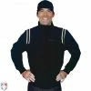 Smitty Umpire Smitty Major League Style Fleece Lined Umpire Jacket - Black And White