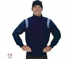 Smitty Umpire Smitty Major League Style Fleece Lined Umpire Jacket - Navy And Polo Blue