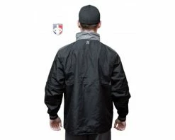 Smitty Umpire Smitty Major League Replica Convertible Umpire Jacket - Black With Charcoal Grey -UMPLIFE Shop S340 Smitty Major League Replica Convertible Umpire Jacket Black with Charcoal Grey back