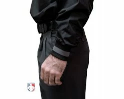 Smitty Umpire Smitty Major League Replica Convertible Umpire Jacket - Black With Charcoal Grey -UMPLIFE Shop S340 Smitty Major League Replica Convertible Umpire Jacket Black with Charcoal Grey cuffs