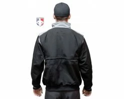 Smitty Umpire Smitty Major League Replica Thermal Umpire Jacket - Black With Charcoal Grey -UMPLIFE Shop S341 Smitty Major League Replica Thermal Umpire Jacket Black with Charcoal Grey Back