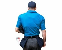 Smitty Umpire Smitty NCAA Softball Short Sleeve Body Flex Men's Umpire Shirt - Bright Blue -UMPLIFE Shop S345 BB Smitty NCAA Softball Short Sleeve Body Flex Mens Umpire Shirt Bright Blue back plate 1