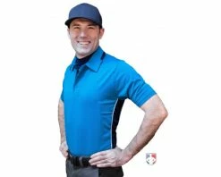 Smitty Umpire Smitty NCAA Softball Short Sleeve Body Flex Men's Umpire Shirt - Bright Blue