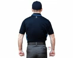 Smitty Umpire Smitty NCAA Softball Short Sleeve Body Flex Men's Umpire Shirt - Midnight Navy -UMPLIFE Shop S345 MN Smitty NCAA Softball Short Sleeve Body Flex Mens Umpire Shirt Midnight Navy back