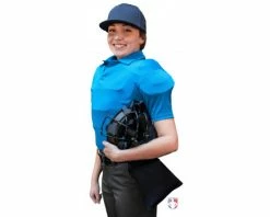 Smitty Umpire Smitty NCAA Softball Short Sleeve Body Flex Women's Umpire Shirt - Bright Blue -UMPLIFE Shop S346 BB Smitty NCAA Softball Short Sleeve Body Flex Womens Umpire Shirt Bright Blue side plate