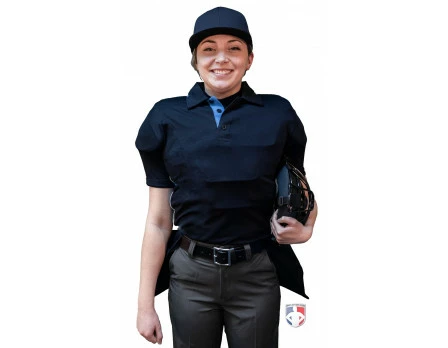 Smitty Umpire Smitty NCAA Softball Short Sleeve Body Flex Women's Umpire Shirt - Midnight Navy 4 Smitty Umpire Smitty NCAA Softball Short Sleeve Body Flex Women's Umpire Shirt - Midnight Navy - Image 4