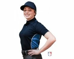 Smitty Umpire Smitty NCAA Softball Short Sleeve Body Flex Women's Umpire Shirt - Midnight Navy