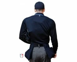Smitty Umpire Smitty NCAA Softball Long Sleeve Body Flex Men's Umpire Shirt - Midnight Navy -UMPLIFE Shop S347 MN Smitty NCAA Softball Long Sleeve Body Flex Mens Umpire Shirt Midnight Navy plate back