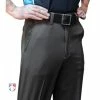 Smitty Umpire Smitty Performance Poly Spandex Charcoal Grey Flat Front Base Umpire Pants