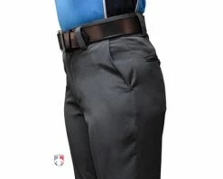 Smitty Umpire Smitty Women's Performance Poly Spandex Charcoal Grey Flat Front Plate Umpire Pants -UMPLIFE Shop S359 Smitty Women s Performance Poly Spandex Charcoal Grey Flat Front Umpire Pants angled 2