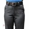 Smitty Umpire Smitty Women's Performance Poly Spandex Charcoal Grey Flat Front Combo Umpire Pants