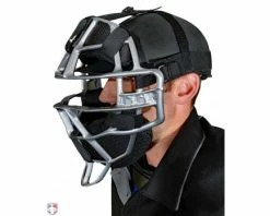 ALL-STAR Umpire Gear All-Star Cobalt Umpire Skull Cap 13 ALL-STAR Umpire Gear All-Star Cobalt Umpire Skull Cap -UMPLIFE Shop SC900UMP All Star Cobalt Umpire Skull Cap Worn Front Angled View with Mask