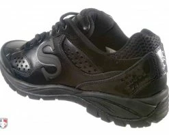 Smitty Umpire Smitty All-Black Umpire / Referee Field Shoes -UMPLIFE Shop SM FIELD Smitty Field Umpire Referee Shoes Back Angled Outside View