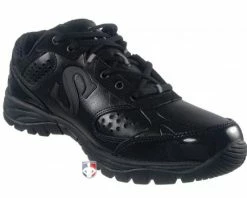 Smitty Umpire Smitty All-Black Umpire / Referee Field Shoes -UMPLIFE Shop SM FIELD Smitty Field Umpire Referee Shoes Front Angled Inside View 1