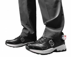 Smitty Umpire Smitty V2 Black & White Umpire / Referee Field Shoes -UMPLIFE Shop SM FIELDv2 Smitty V2 Black White Umpire Referee Field Shoes worn umpire