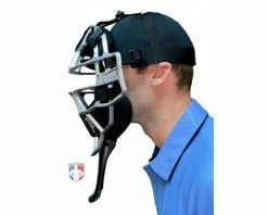 ALL-STAR Umpire Gear All-Star Cobalt 6" Umpire Throat Guard 7 ALL-STAR Umpire Gear All-Star Cobalt 6" Umpire Throat Guard -UMPLIFE Shop TG3U All Star Cobalt Throat Guard Worn Side 1