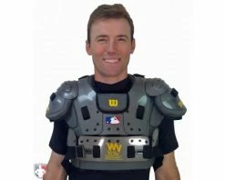 New Balance Referee And Umpire Shoes New Balance Challenger Mock Neck Short Sleeve Compression Shirt -UMPLIFE Shop TMMT717 NB Mock with chest protetor