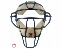 Team Wendy Umpire Mask Replacement Pads - Tan -UMPLIFE Shop Team Wendy Tan in Black Frame Front 2