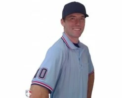 Smitty Umpire Smitty Pro Knit Umpire Shirt - Powder Blue With Red-White-Navy Trim 9 Smitty Umpire Smitty Pro Knit Umpire Shirt - Powder Blue With Red-White-Navy Trim -UMPLIFE Shop U126 265 with N3 SUB NWR 1