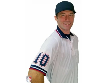 Smitty Umpire Smitty Pro Knit Umpire Shirt - White 2 Smitty Umpire Smitty Pro Knit Umpire Shirt - White - Image 2