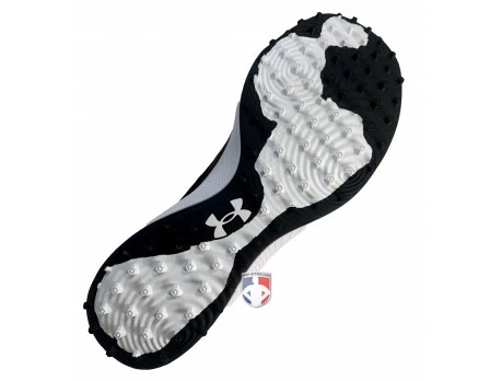 Under Armour Yard Turf Black & White Field Shoes 7 Under Armour Yard Turf Black & White Field Shoes - Image 7