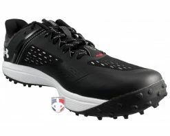 Under Armour Yard Turf Black & White Field Shoes 11 Under Armour Yard Turf Black & White Field Shoes -UMPLIFE Shop UA YT Under Armour Yard Turf Black White Field Shoes Charged profile inside wm