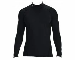 Under Armour V2 ColdGear Compression Long Sleeve Mock Shirt -UMPLIFE Shop UACG MOCK2 BK Under Armour ColdGear Long Sleeve Fitted Mock Shirt