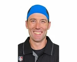 UMPLIFE Ice Cap -UMPLIFE Shop ULF ICE CAP PB BK UMPLIFE Ice Cap Worn Front Powder Blue and Black