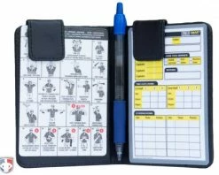 UMPLIFE Pro Grade Magnetic "Book" Style 5" Umpire Lineup Card Holder / Game Card Referee Wallet -UMPLIFE Shop ULF MINI PRO GRADE MAGNETIC BOOK STYLE UMPIRE LINE UP CARD HOLDER GAME CARD REFEREE OPEN WITH PEN