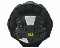 Wilson Umpire Gear Wilson MLB Pro Stock Titanium Umpire Helmet 13 Wilson Umpire Gear Wilson MLB Pro Stock Titanium Umpire Helmet -UMPLIFE Shop WTA5800BL Wilson MLB Pro Stock Titanium Umpire Helmet Back View