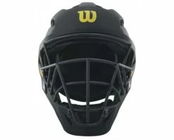 Wilson Umpire Gear Wilson MLB Pro Stock Titanium Umpire Helmet 11 Wilson Umpire Gear Wilson MLB Pro Stock Titanium Umpire Helmet -UMPLIFE Shop WTA5800BL Wilson MLB Pro Stock Titanium Umpire Helmet Front View 1