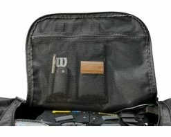 Wilson Umpire Gear Wilson V2 MLB 36" Umpire Equipment Bag On Wheels -UMPLIFE Shop WTA9780BL Wilson Umpire Bag BL Interior Flap Pocket