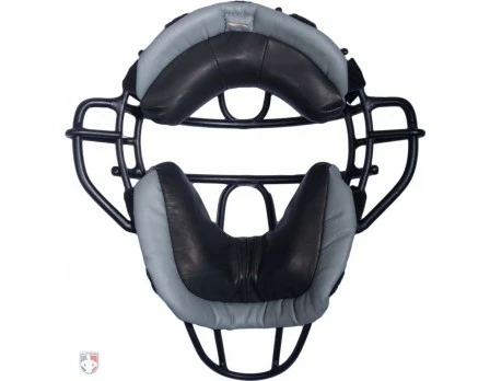 Wilson Umpire Gear Wilson MLB Black Dyna-Lite Aluminum Umpire Mask With Black And Grey Wrap Around 2 Wilson Umpire Gear Wilson MLB Black Dyna-Lite Aluminum Umpire Mask With Black And Grey Wrap Around - Image 2