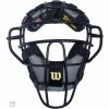 Wilson Umpire Gear Wilson MLB Black Dyna-Lite Aluminum Umpire Mask With Black And Grey Wrap Around